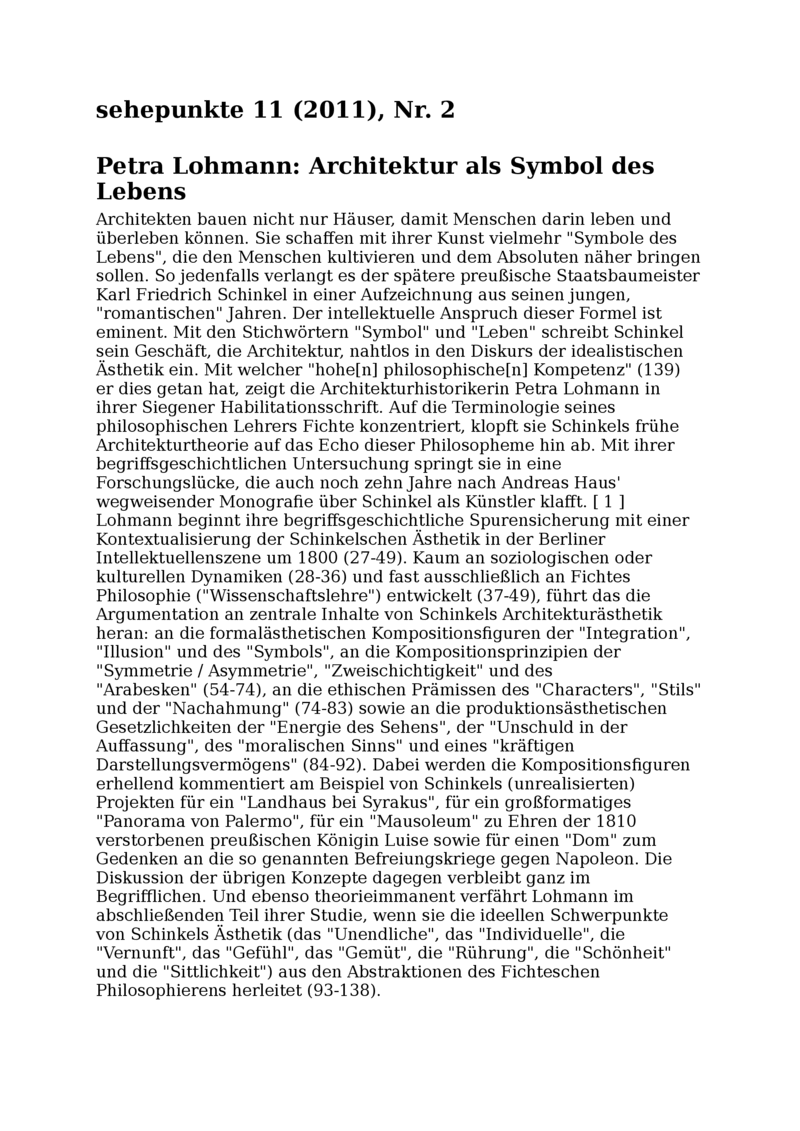 Open gallery for Architektur als Symbol des Lebens