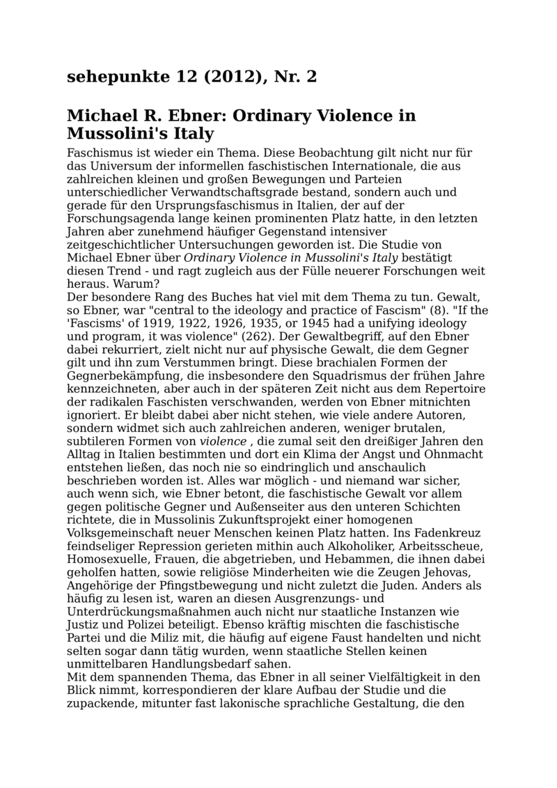 Open gallery for Ordinary Violence in Mussolini's Italy