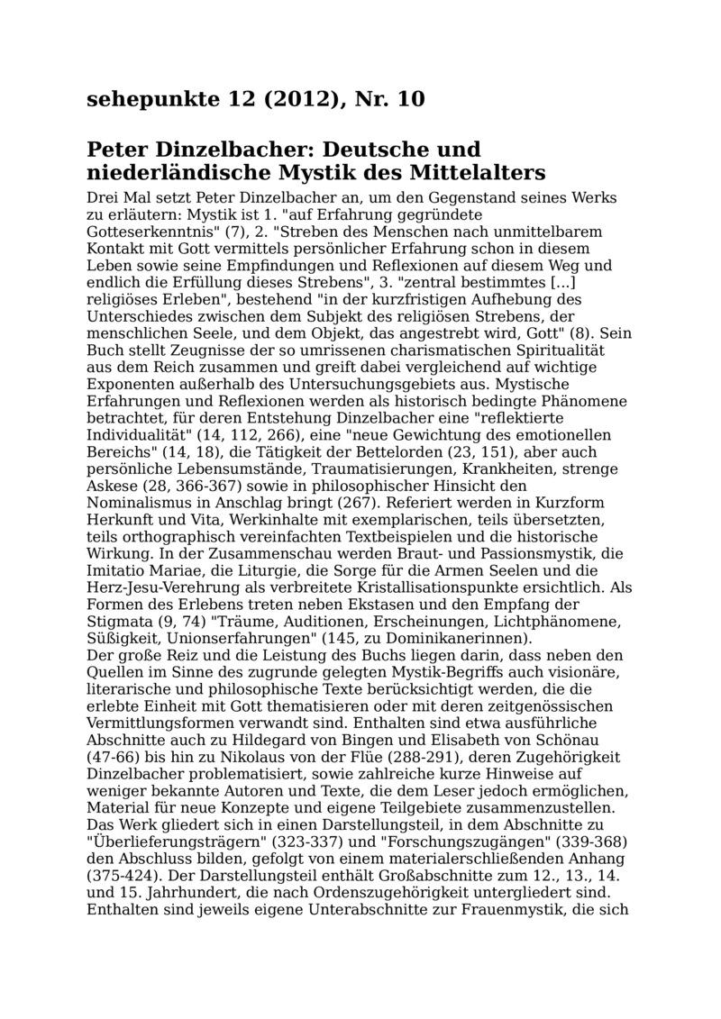 Open gallery for Deutsche und niederländische Mystik des Mittelalters