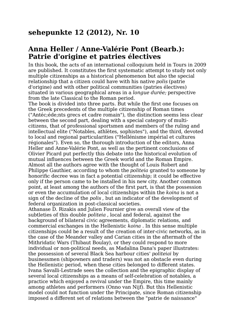 Open gallery for Patrie d'origine et patries électives