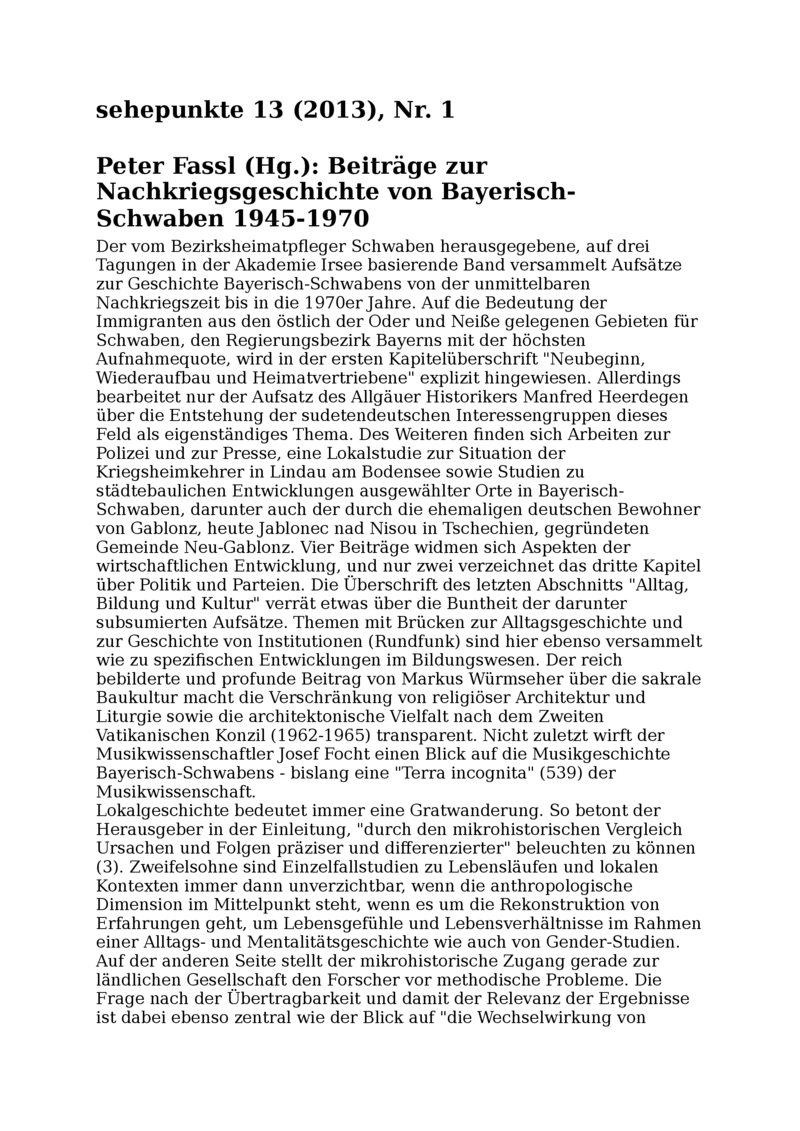 Open gallery for Beiträge zur Nachkriegsgeschichte von Bayerisch-Schwaben 1945-1970