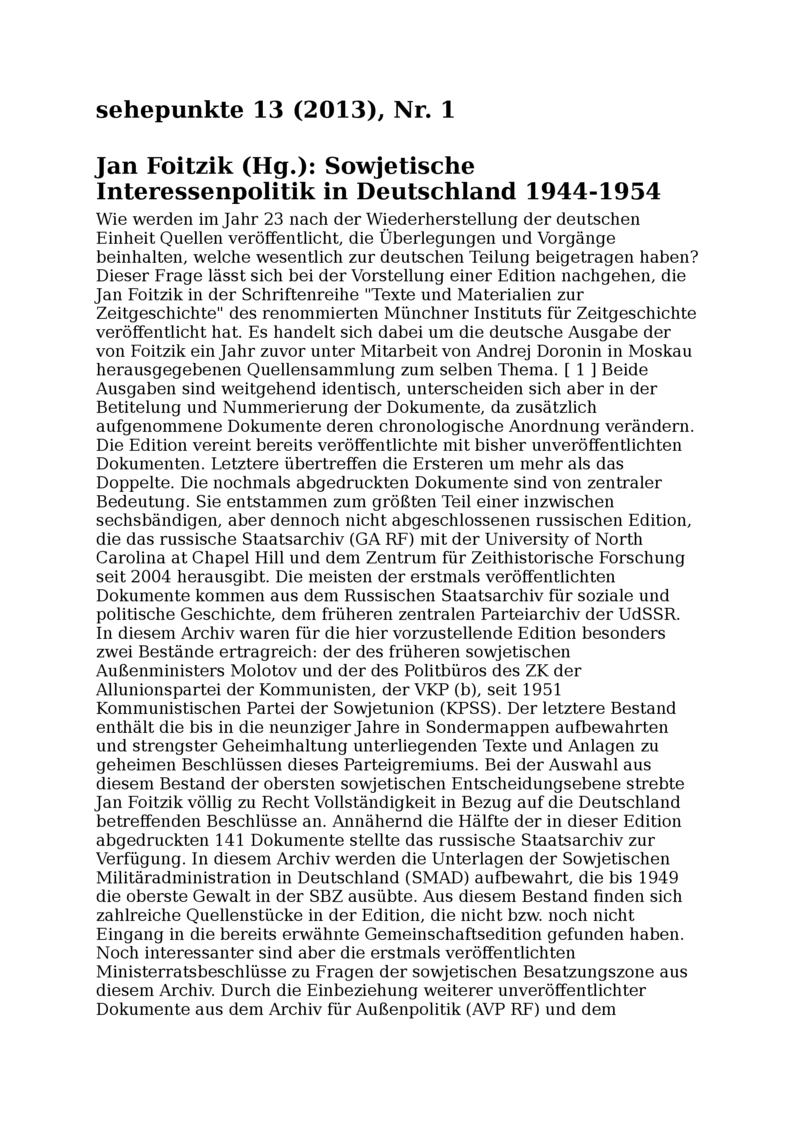 Open gallery for Sowjetische Interessenpolitik in Deutschland 1944-1954