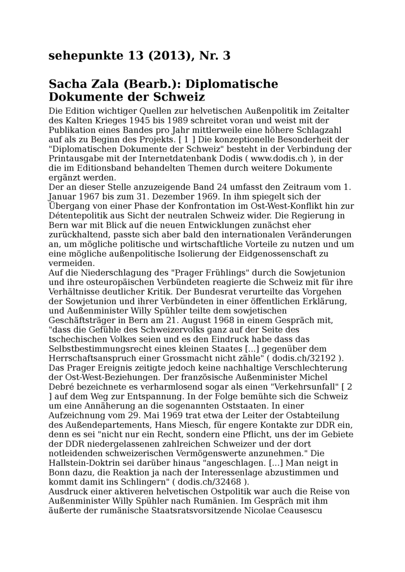 Open gallery for Diplomatische Dokumente der Schweiz. 1.1.1967-31.12.1969