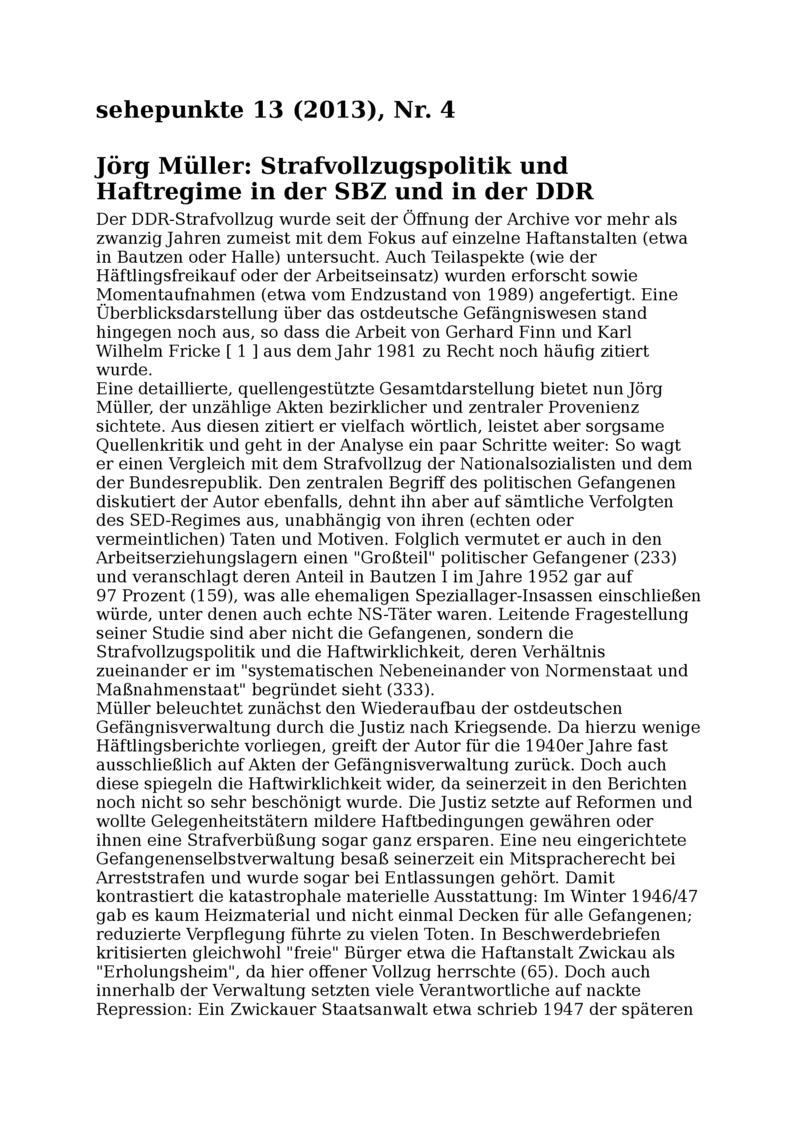 Open gallery for Strafvollzugspolitik und Haftregime in der SBZ und in der DDR