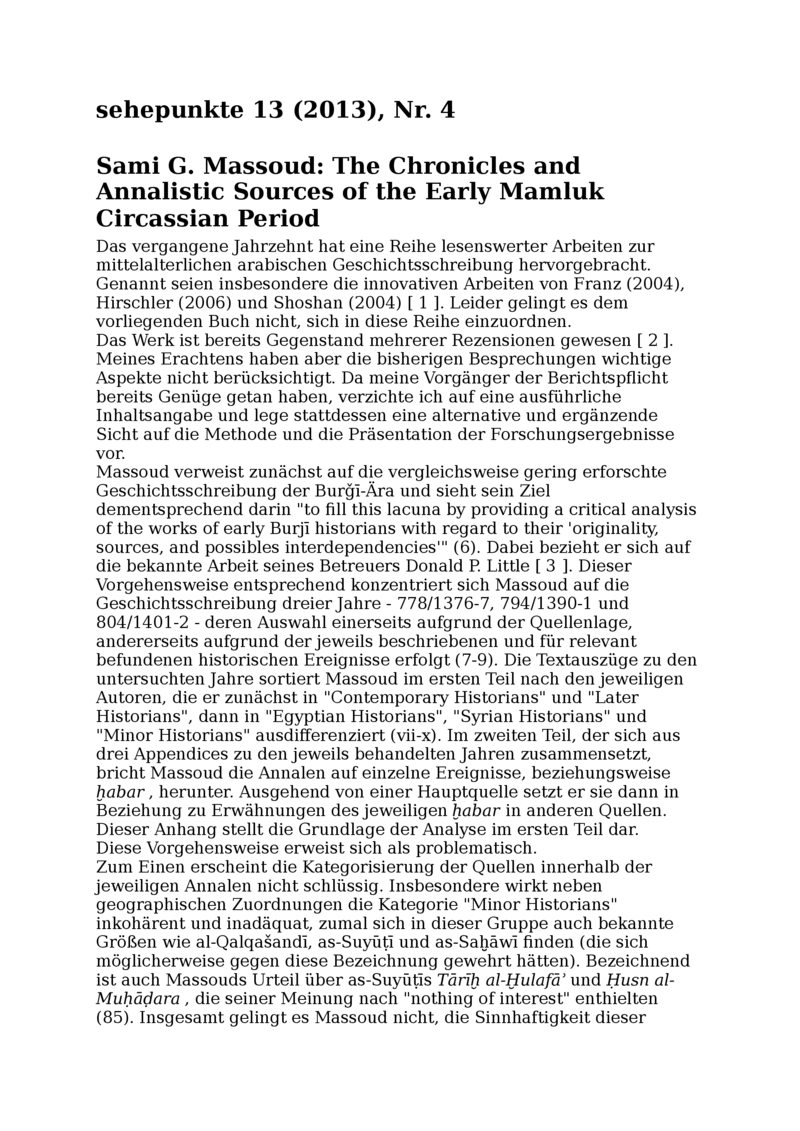 Open gallery for The Chronicles and Annalistic Sources of the Early Mamluk Circassian Period