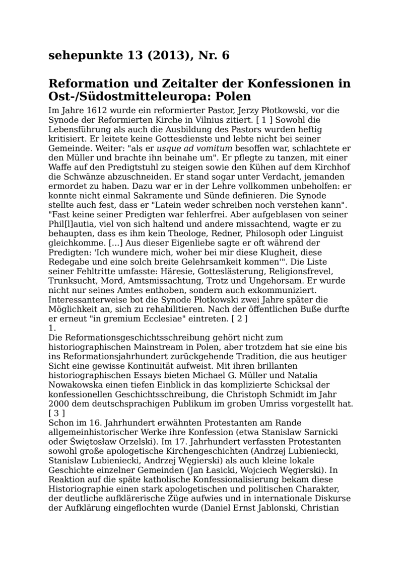 Open gallery for Reformationsforschung in Polen