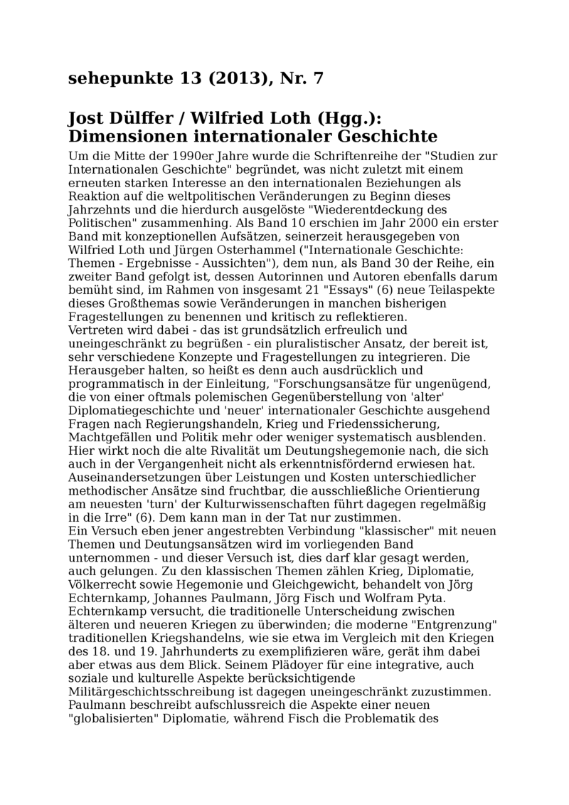 Open gallery for Dimensionen internationaler Geschichte