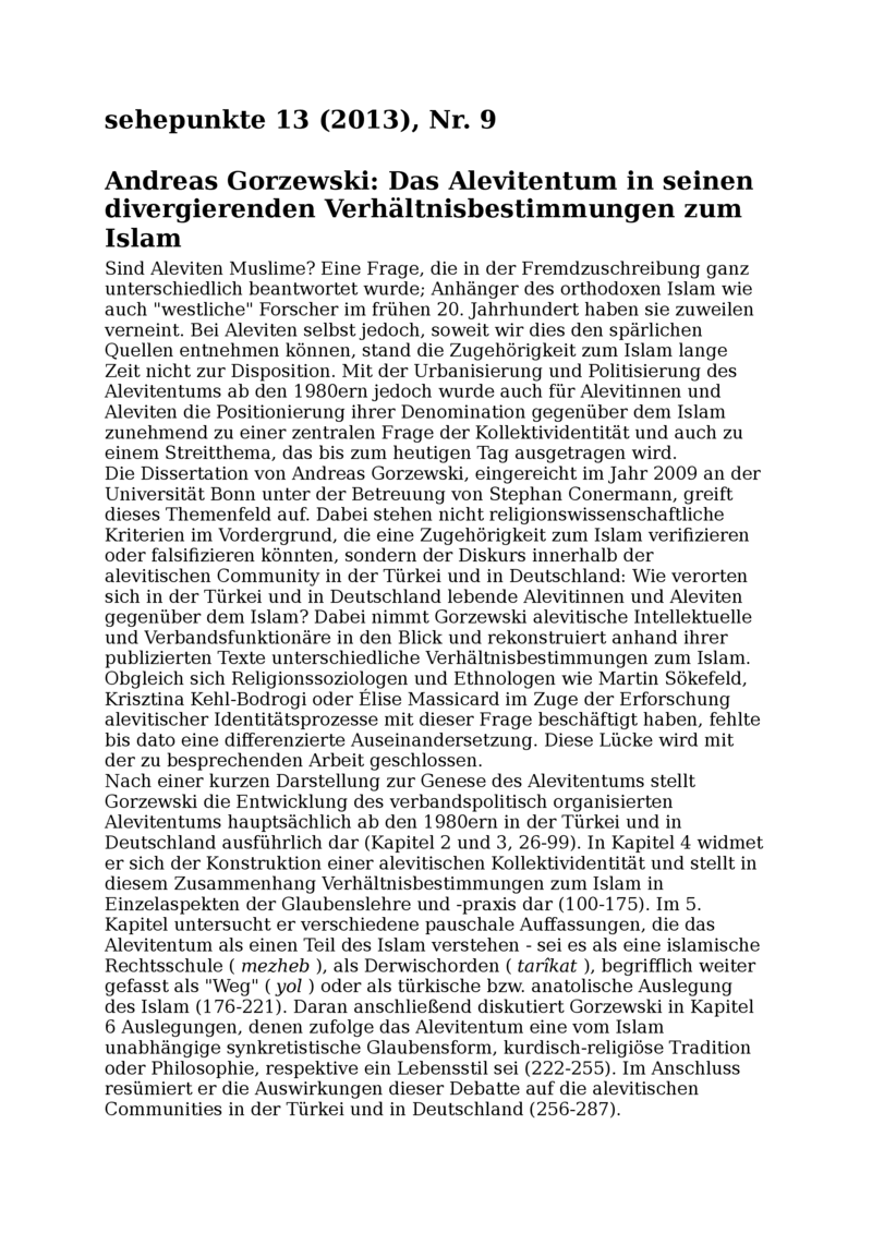 Open gallery for Das Alevitentum in seinen divergierenden Verhältnisbestimmungen zum Islam