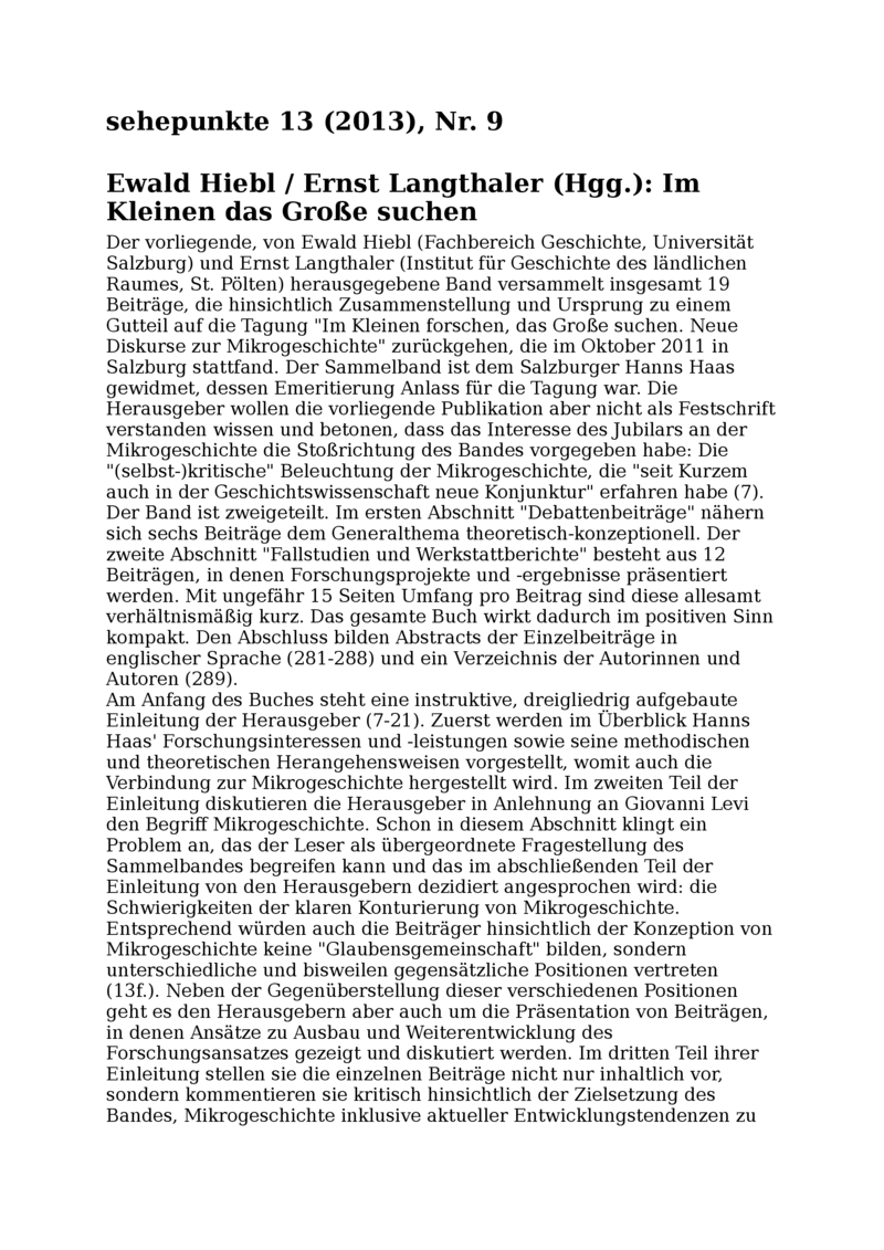 Open gallery for Im Kleinen das Große suchen