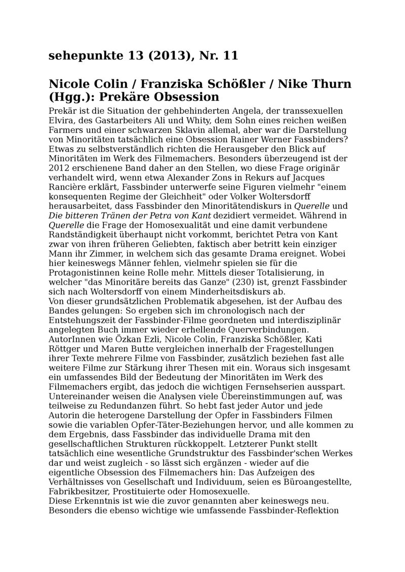 Open gallery for Prekäre Obsession