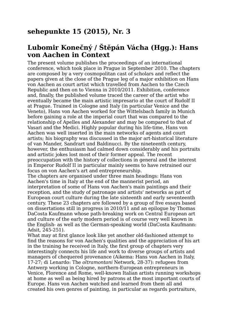 Open gallery for Hans von Aachen in Context