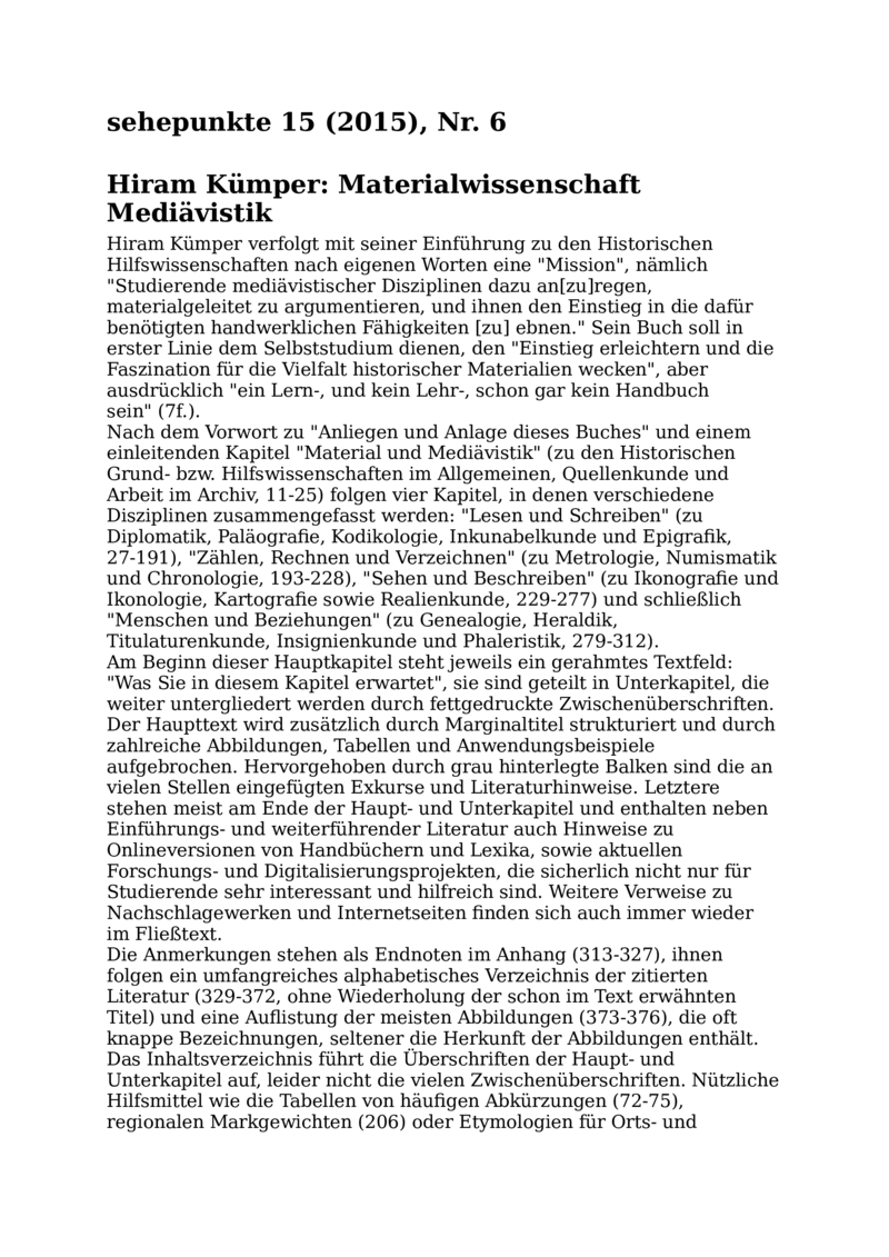 Open gallery for Materialwissenschaft Mediävistik