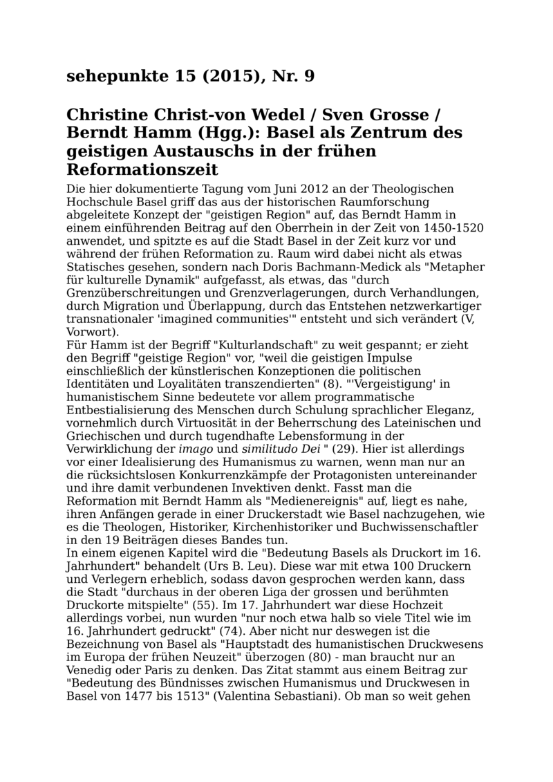 Open gallery for Basel als Zentrum des geistigen Austauschs in der frühen Reformationszeit