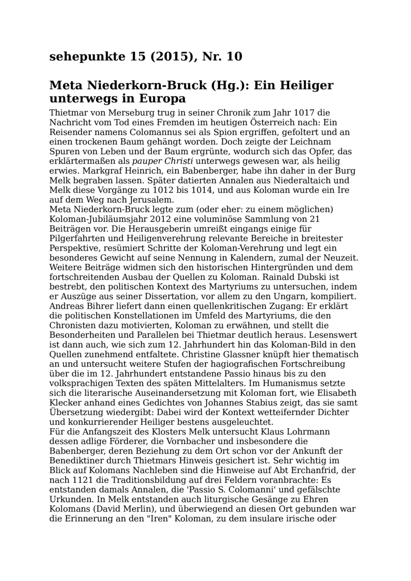 Open gallery for Ein Heiliger unterwegs in Europa