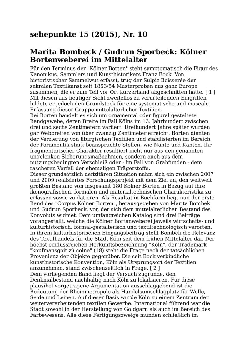 Open gallery for Kölner Bortenweberei im Mittelalter