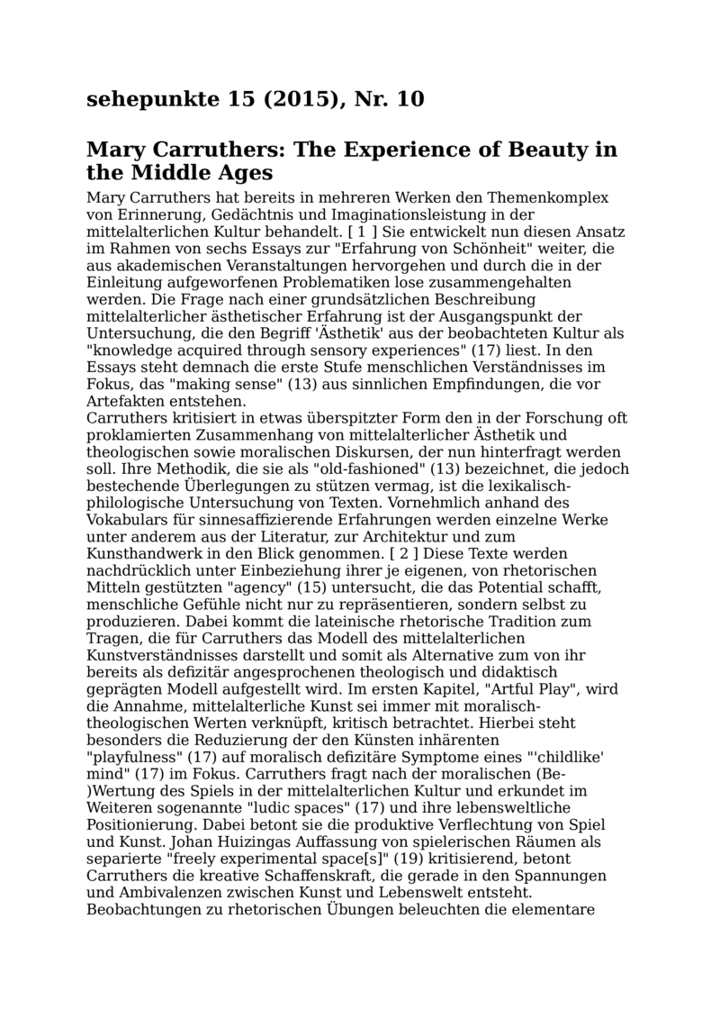 Open gallery for The Experience of Beauty in the Middle Ages
