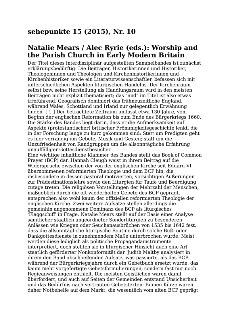 Open gallery for Worship and the Parish Church in Early Modern Britain