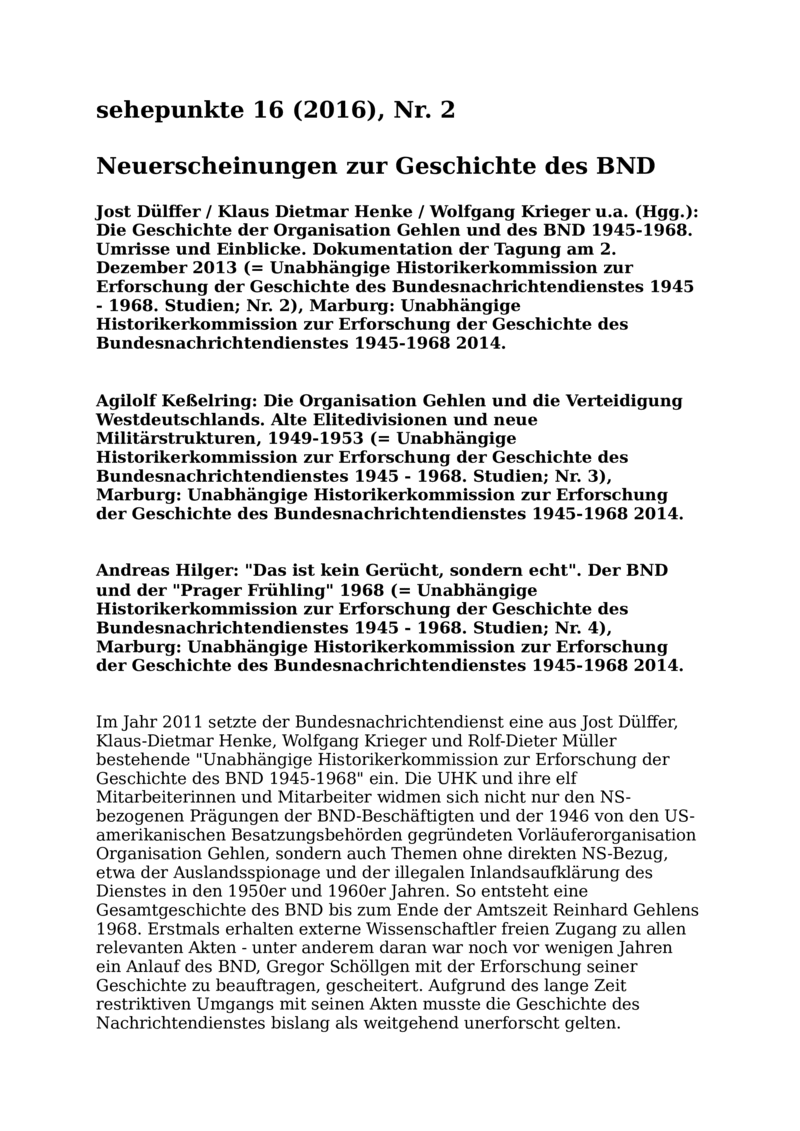 Open gallery for Die Geschichte der Organisation Gehlen und des BND 1945-1968