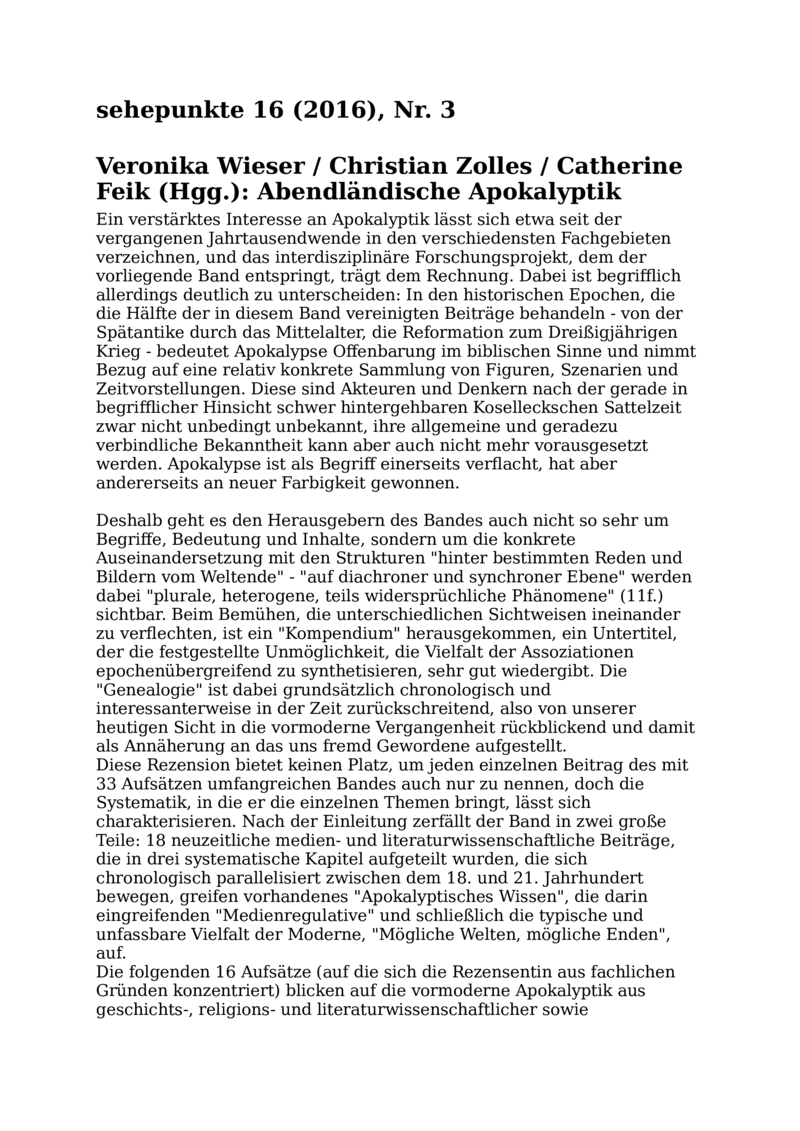 Open gallery for Abendländische Apokalyptik