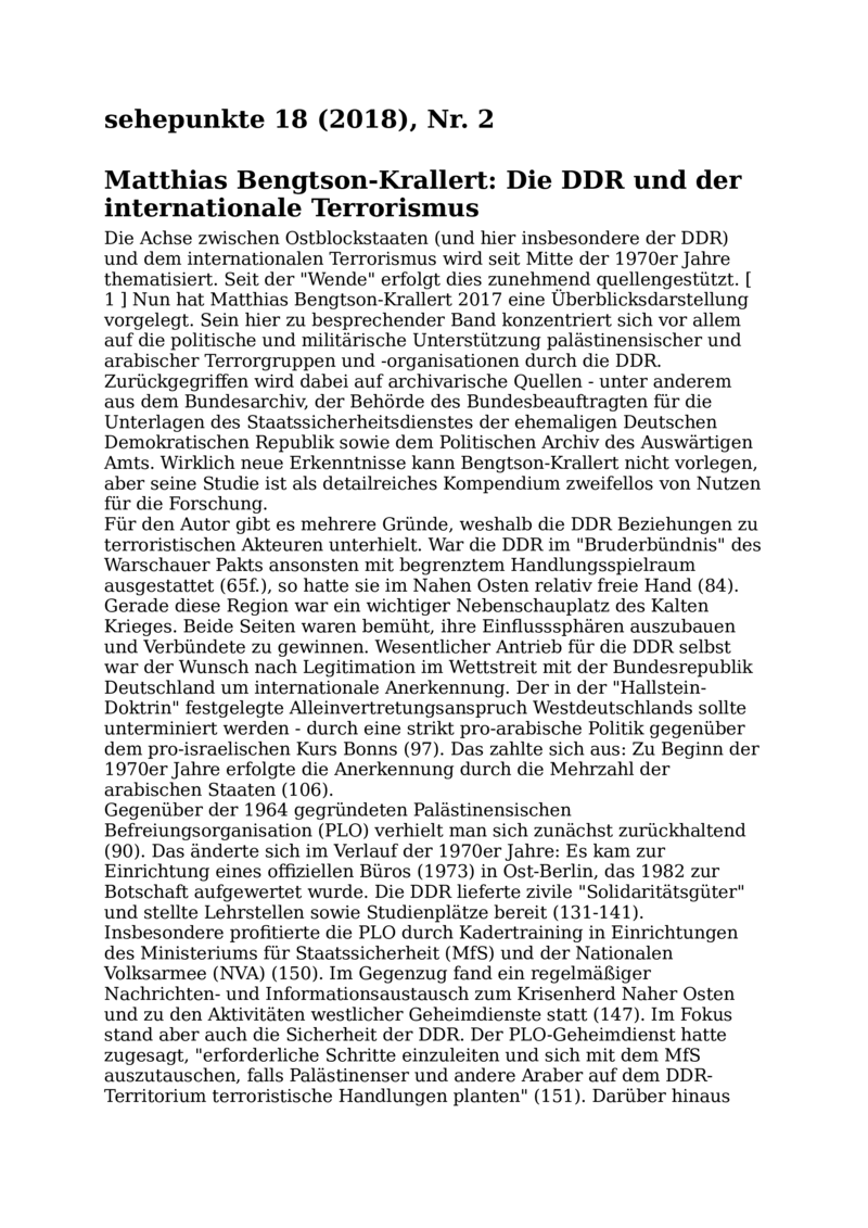 Open gallery for Die DDR und der internationale Terrorismus