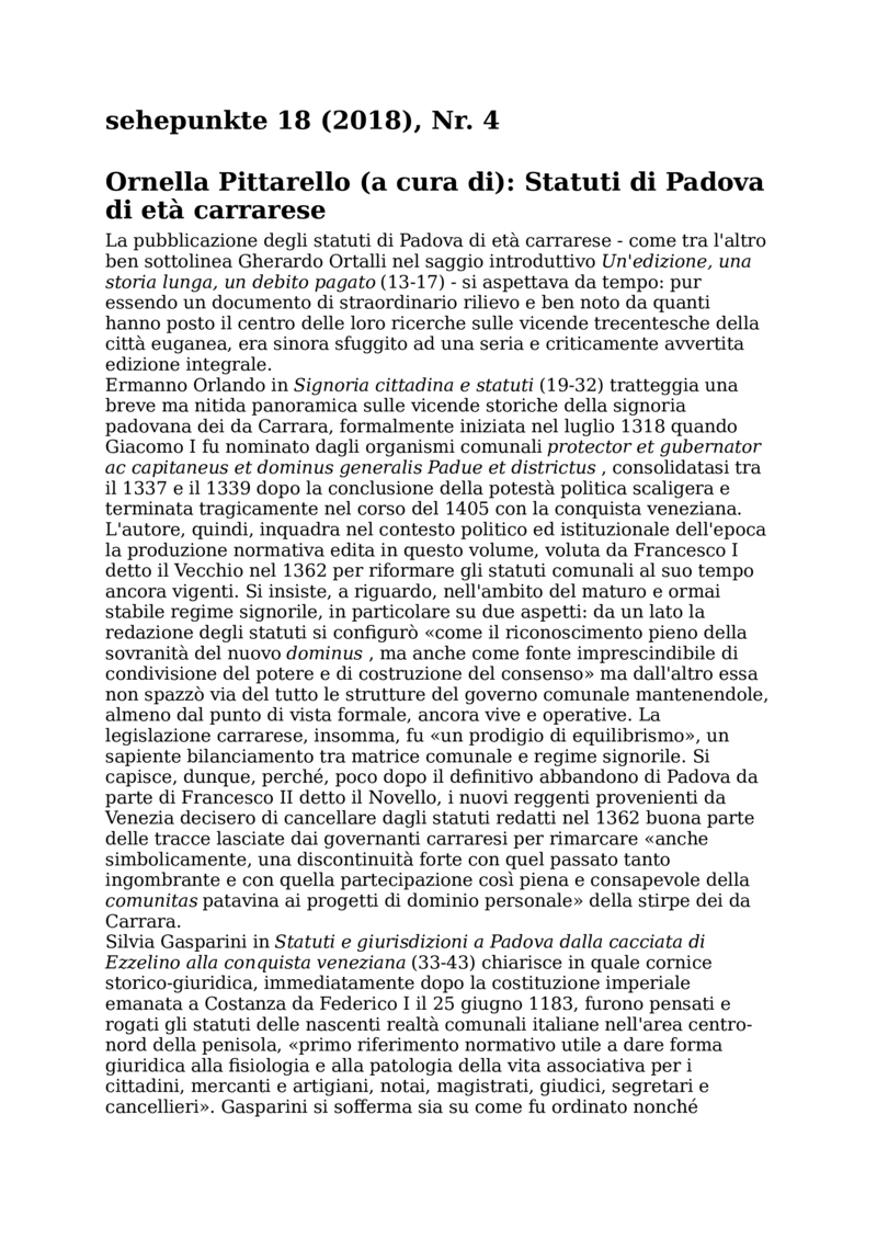 Open gallery for Statuti di Padova di età carrarese