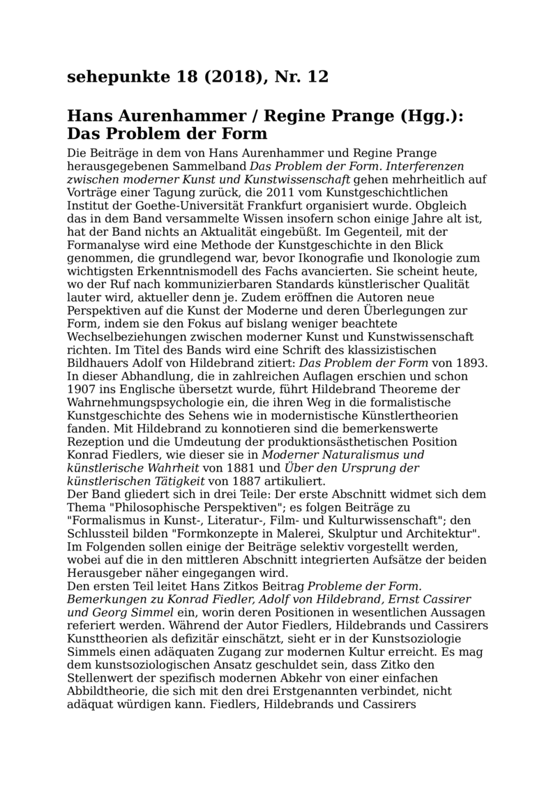 Open gallery for Das Problem der Form