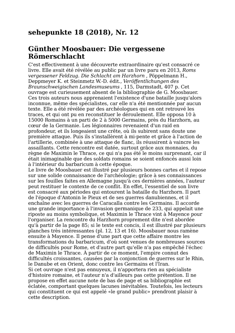 Open gallery for Die vergessene Römerschlacht