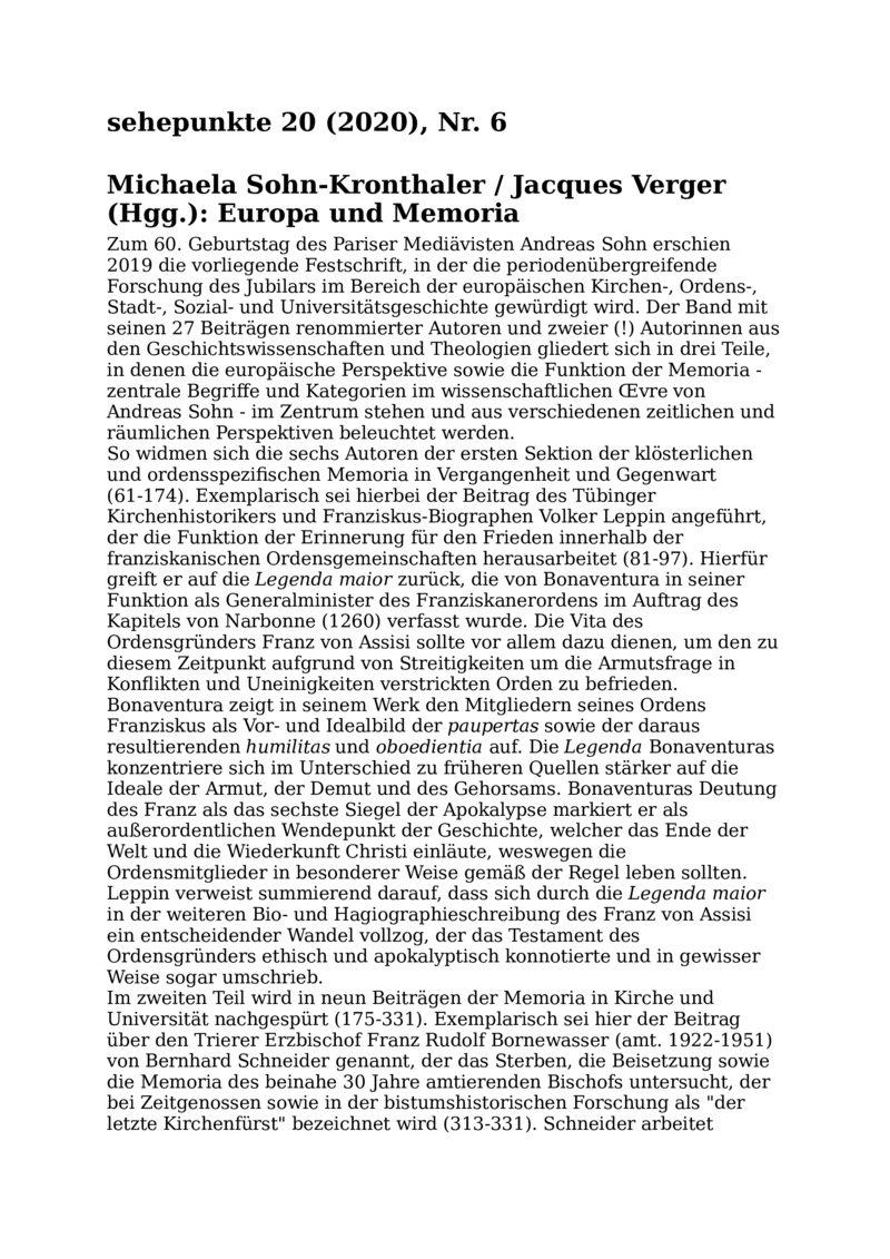 Open gallery for Europa und Memoria