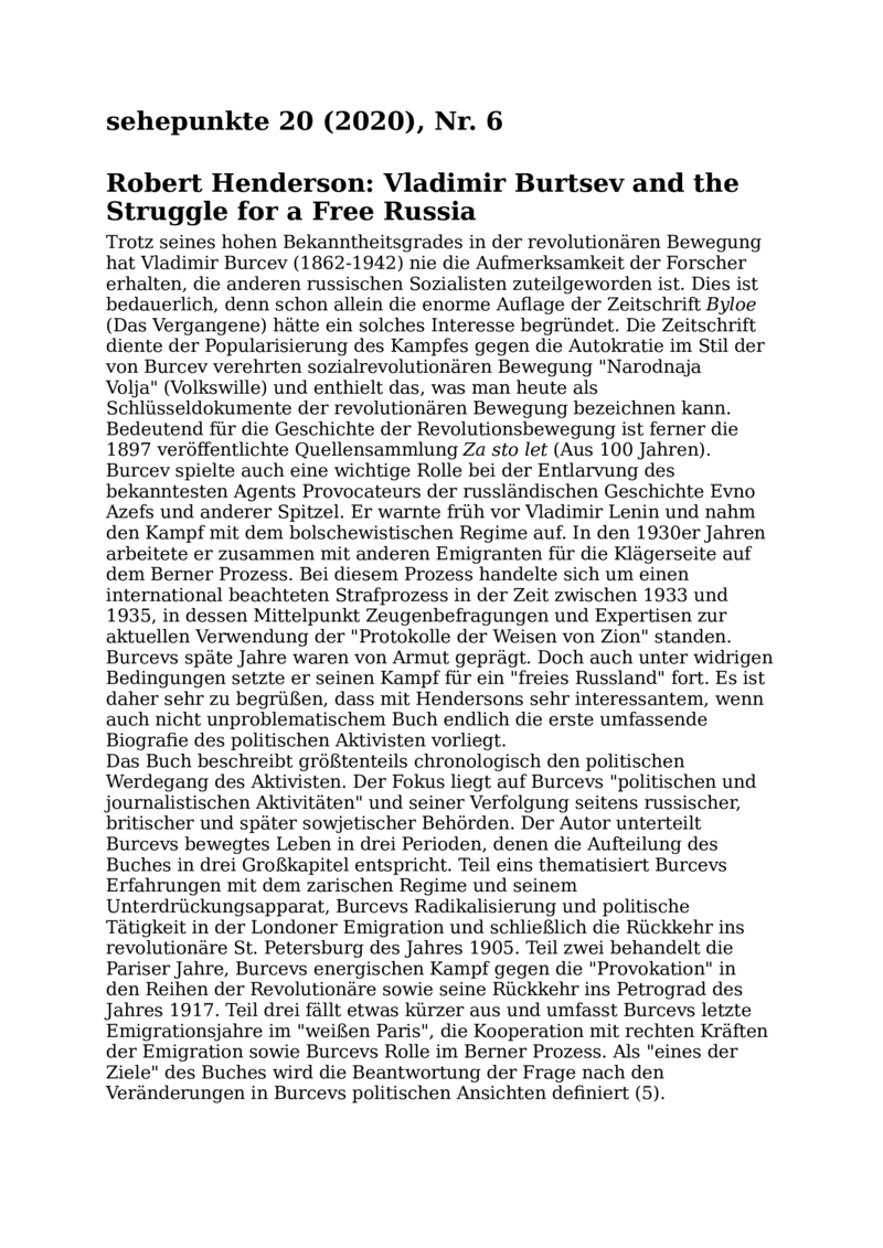 Open gallery for Vladimir Burtsev and the Struggle for a Free Russia