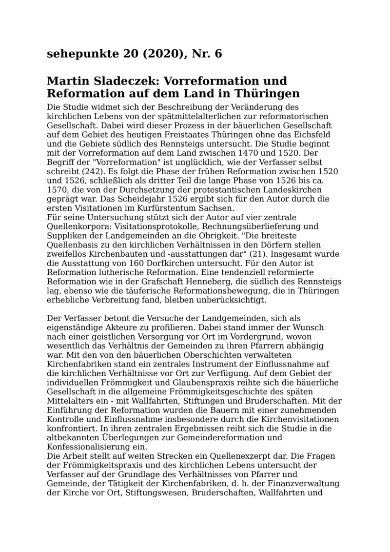 Open gallery for Vorreformation und Reformation auf dem Land in Thüringen