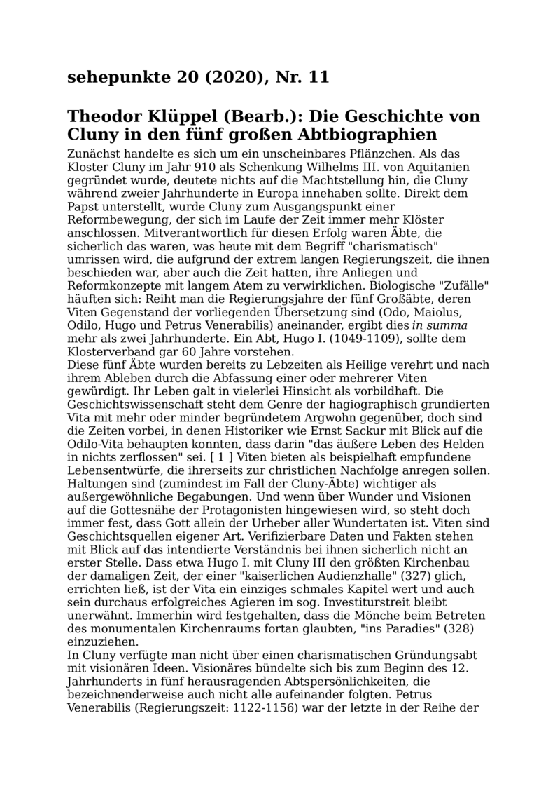 Open gallery for Die Geschichte von Cluny in den fünf großen Abtbiographien