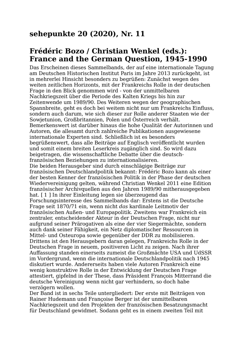 Open gallery for France and the German Question, 1945–1990