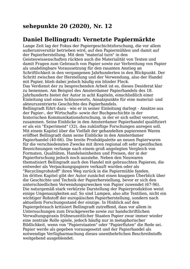 Open gallery for Vernetzte Papiermärkte