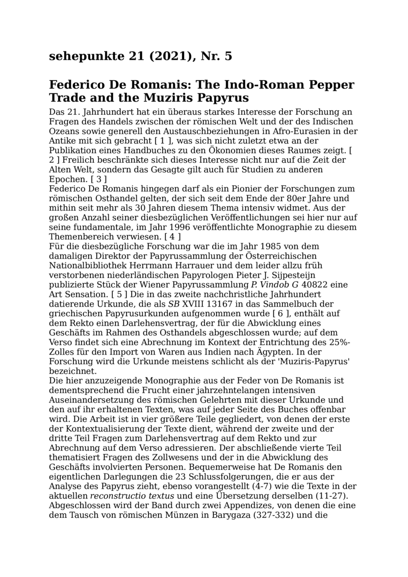 Open gallery for The Indo-Roman Pepper Trade and the Muziris Papyrus