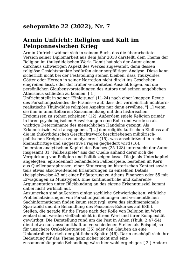 Open gallery for Religion und Kult im Peloponnesischen Krieg