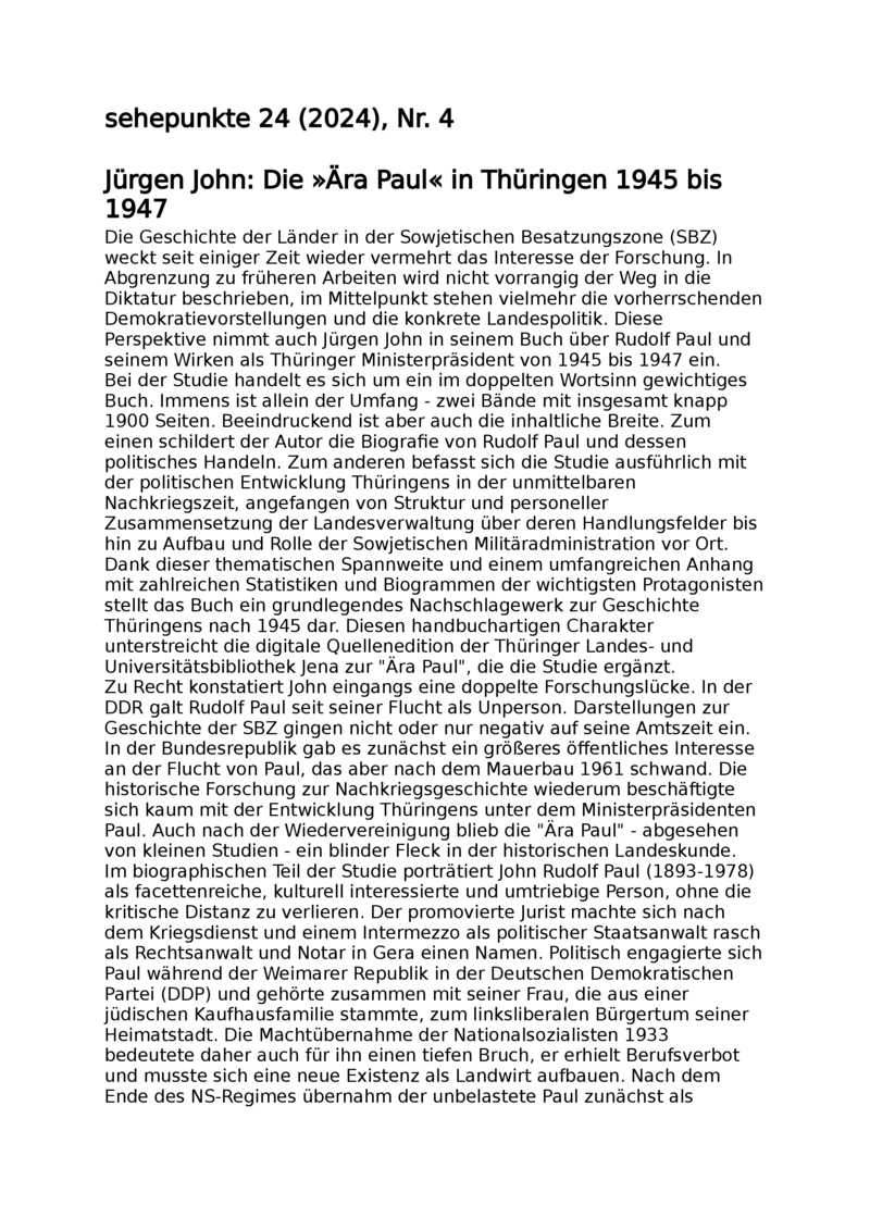 Open gallery for Die »Ära Paul« in Thüringen 1945 bis 1947