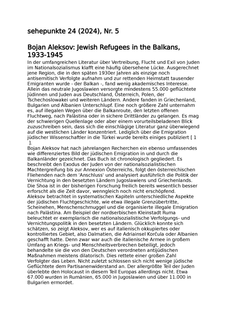 Open gallery for Jewish Refugees in the Balkans, 1933–1945