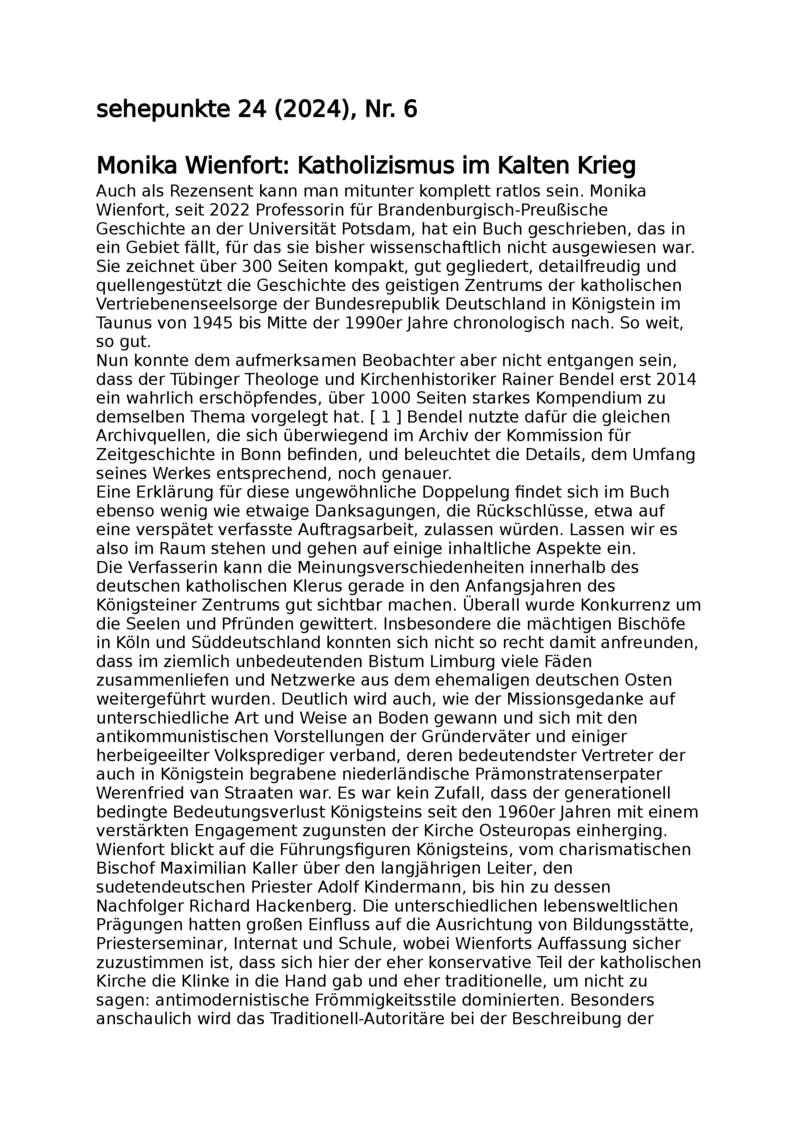 Open gallery for Katholizismus im Kalten Krieg