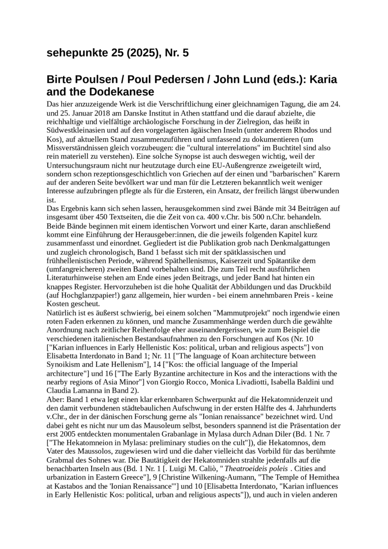 Open gallery for Karia and the Dodekanese