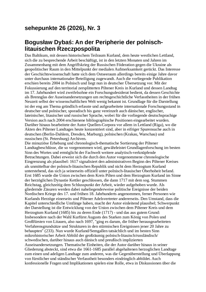 Open gallery for An der Peripherie der polnisch-litauischen Rzeczpospolita
