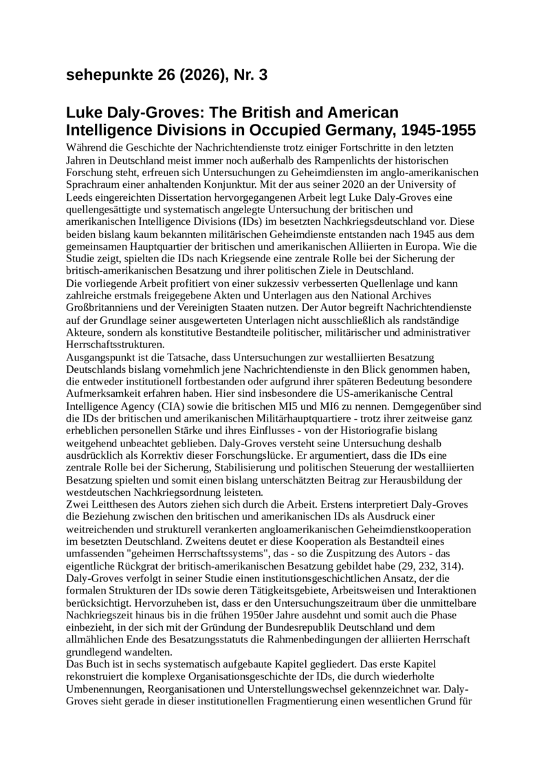 Open gallery for The British and American Intelligence Divisions in Occupied Germany, 1945–1955