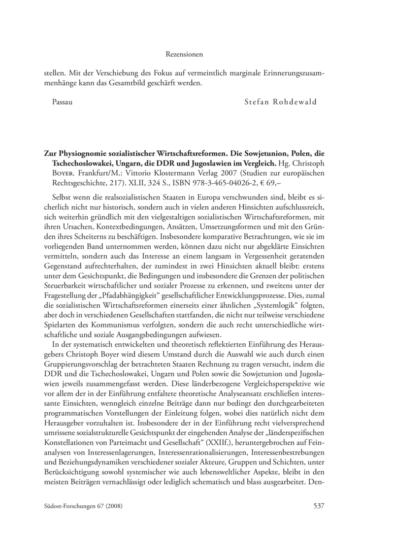 Open gallery for Zur Physiognomie sozialistischer Wirtschaftsreformen