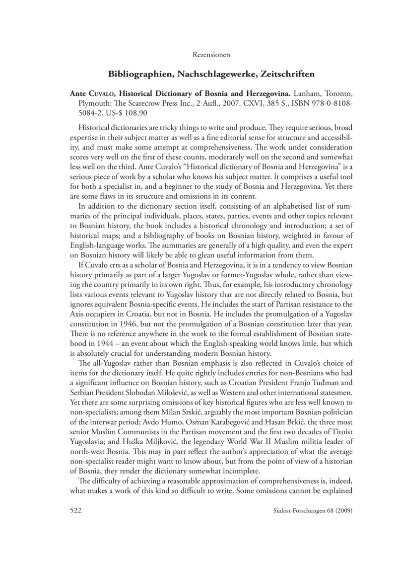 Open gallery for Historical dictionary of Bosnia and Herzegovina