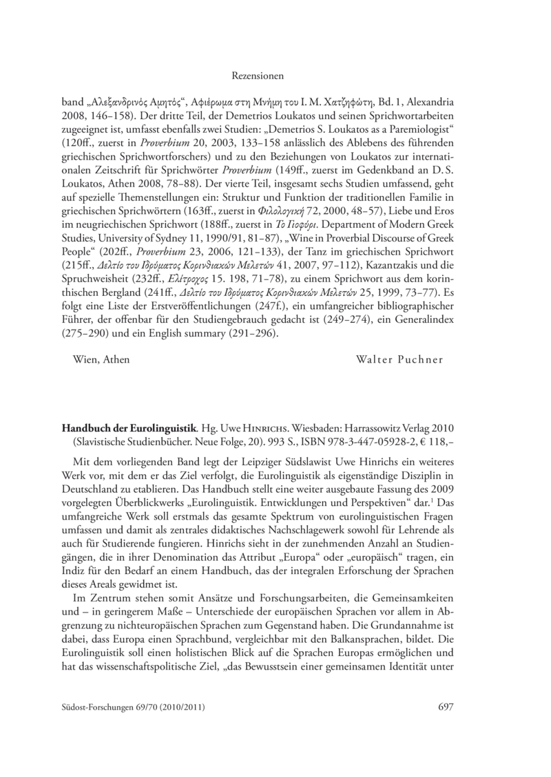 Open gallery for Handbuch der Eurolinguistik