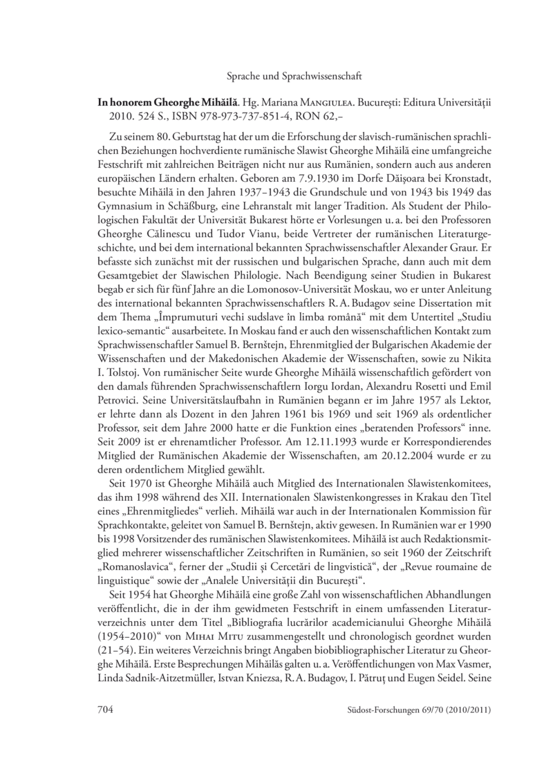 Open gallery for In honorem Gheorghe Mihăilă