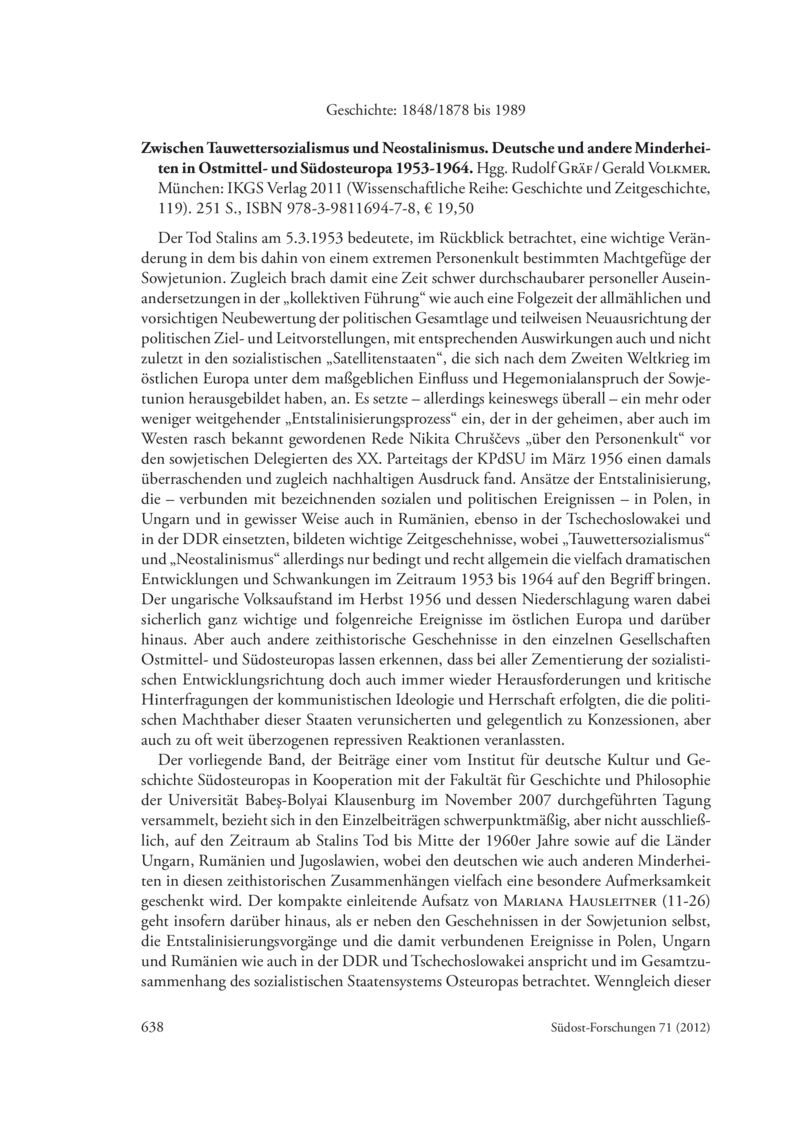 Open gallery for Zwischen Tauwettersozialismus und Neostalinismus
