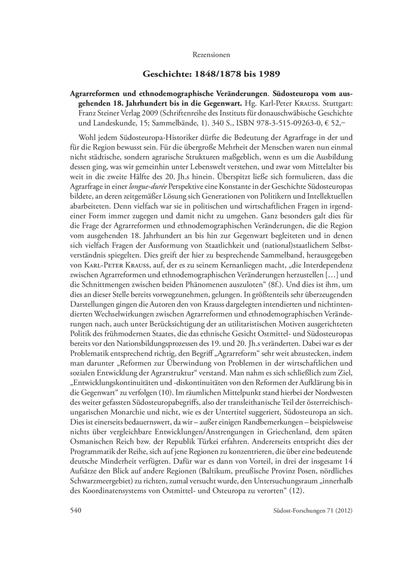 Open gallery for Agrarreformen und ethnodemographische Veränderungen