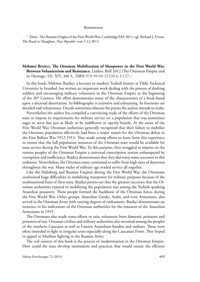 Open gallery for The Ottoman Mobilization of Manpower in the First World War