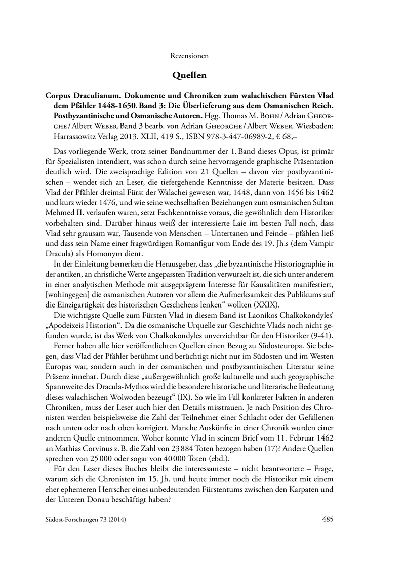Open gallery for Corpus Draculianum. Dokumente und Chroniken zum walachischen Fürsten Vlad dem Pfähler 1448-1650