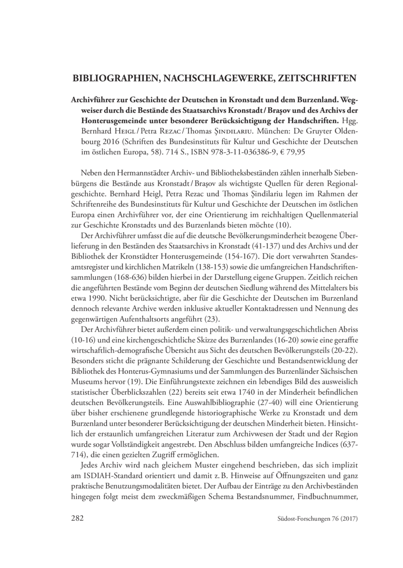 Open gallery for Archivführer zur Geschichte der Deutschen in Kronstadt und dem Burzenland